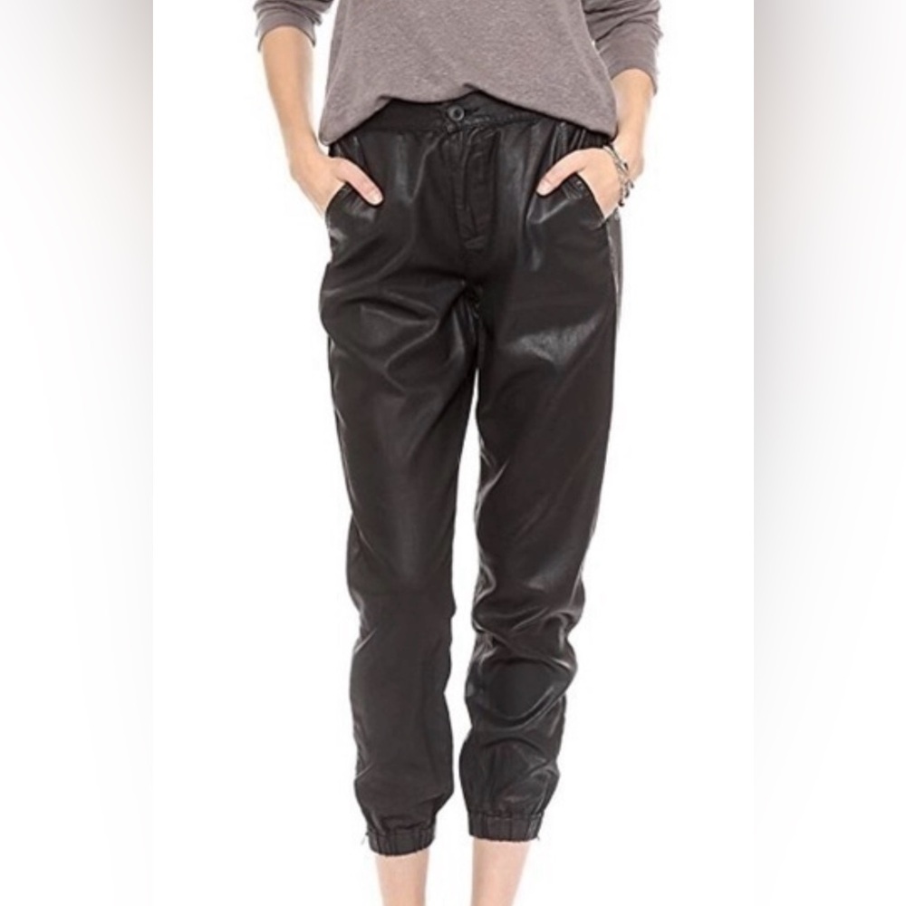 AG Adriano Goldschmied Made In USA Womens Black Lyocell Jogger Pants Sz L
